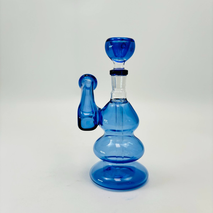 Bubbler 45 Degree Mouthpiece Waterpipe - 7 Inch - Assorted Colors - Price Per Piece