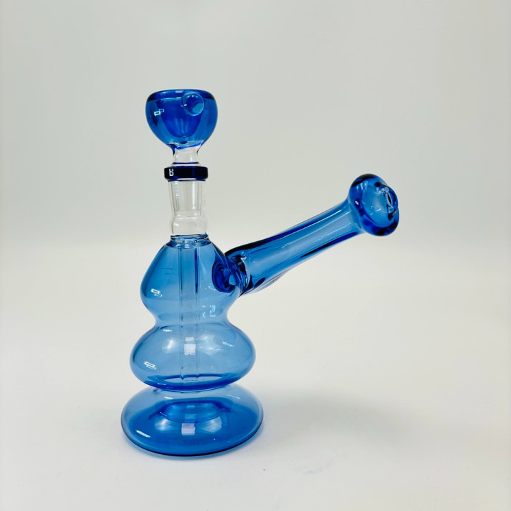 Bubbler 45 Degree Mouthpiece Waterpipe - 7 Inch - Assorted Colors - Price Per Piece