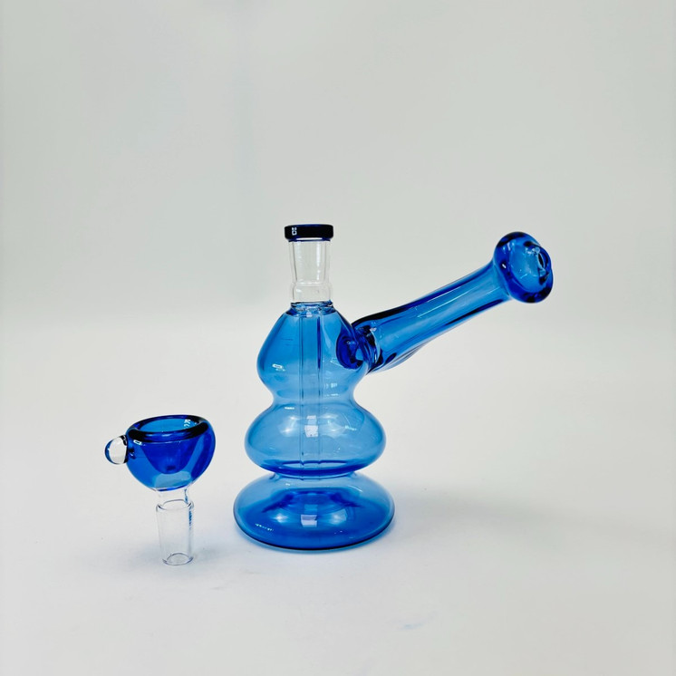 Bubbler 45 Degree Mouthpiece Waterpipe - 7 Inch - Assorted Colors - Price Per Piece