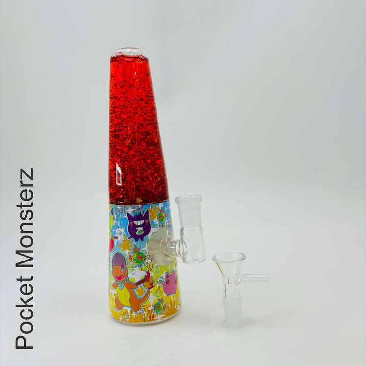 Dabtized Lava Smoke Glycerin Waterpipe with LED Light 