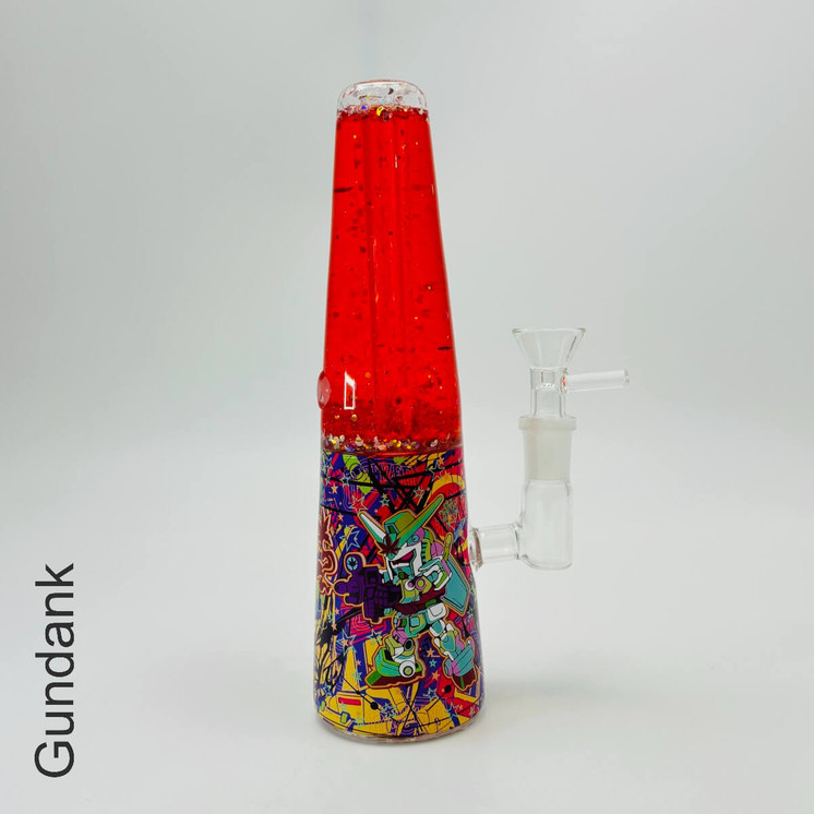 Dabtized Lava Smoke Glycerin Waterpipe with LED Light 