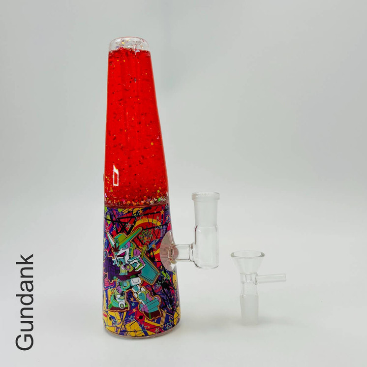 Dabtized Lava Smoke Glycerin Waterpipe with LED Light 