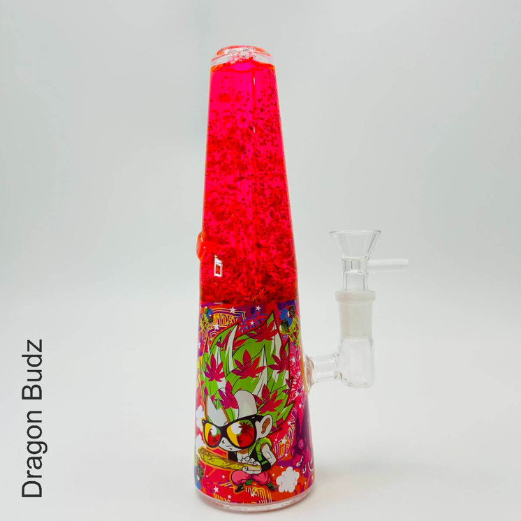 Dabtized Lava Smoke Glycerin Waterpipe with LED Light 