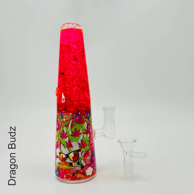 Dabtized Lava Smoke Glycerin Waterpipe with LED Light 