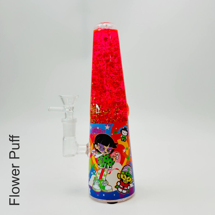 Dabtized Lava Smoke Glycerin Waterpipe with LED Light 