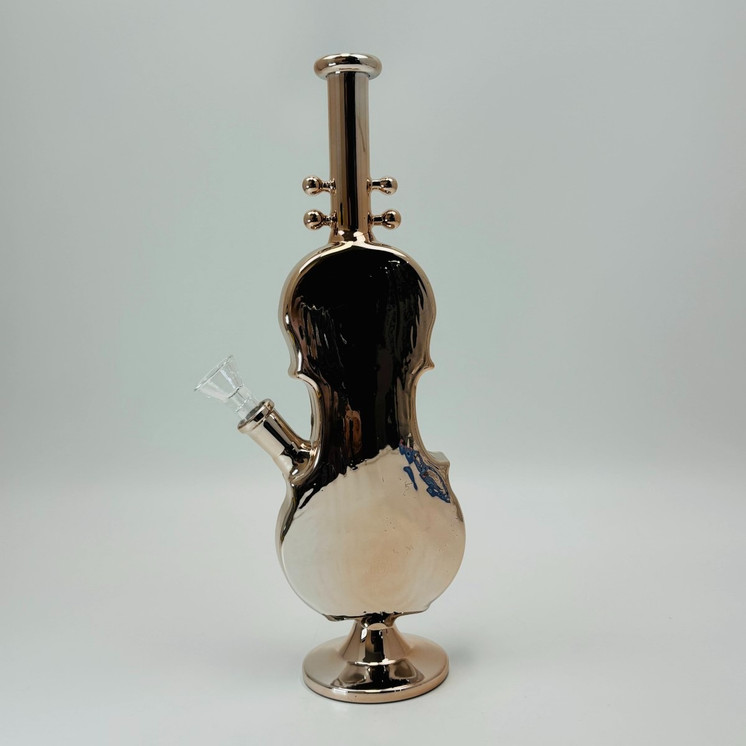 Violin Waterpipe - 11.5 Inch - Assorted Colors - Price Per Piece