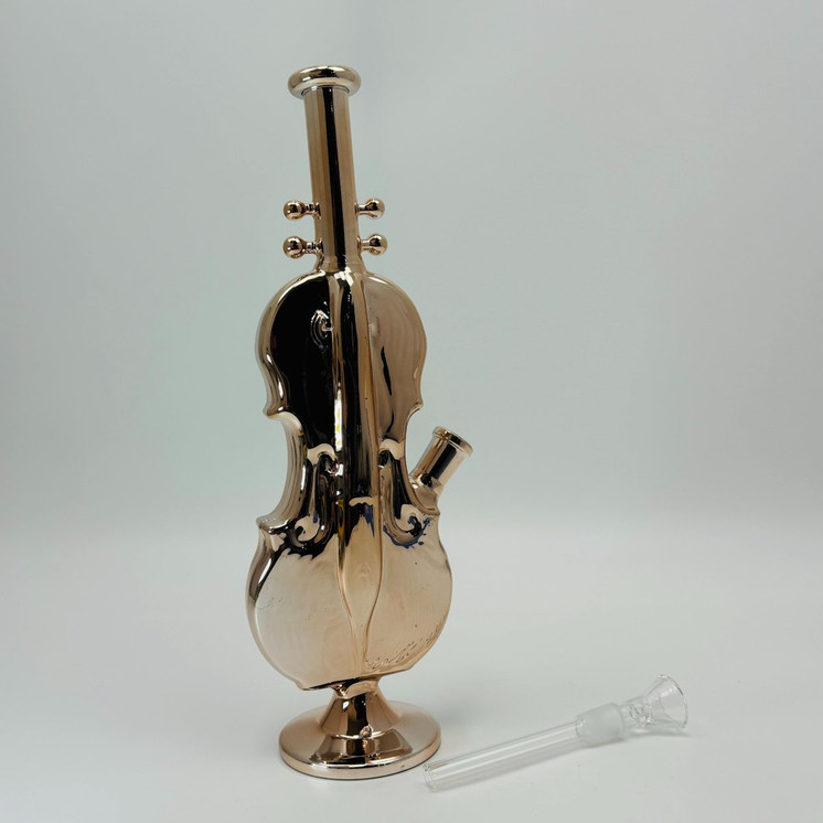 Violin Waterpipe - 11.5 Inch - Assorted Colors - Price Per Piece