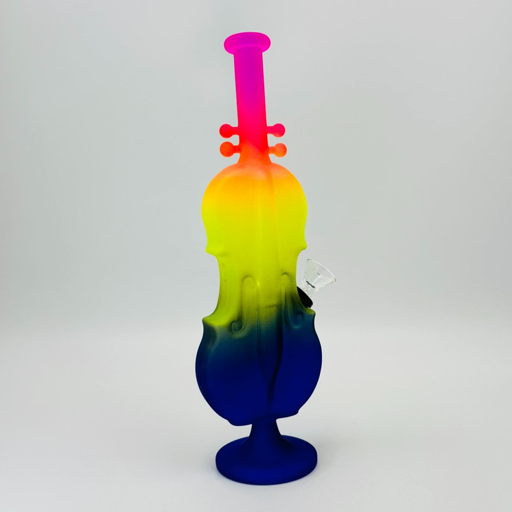 Violin Waterpipe - 11.5 Inch - Assorted Colors - Price Per Piece