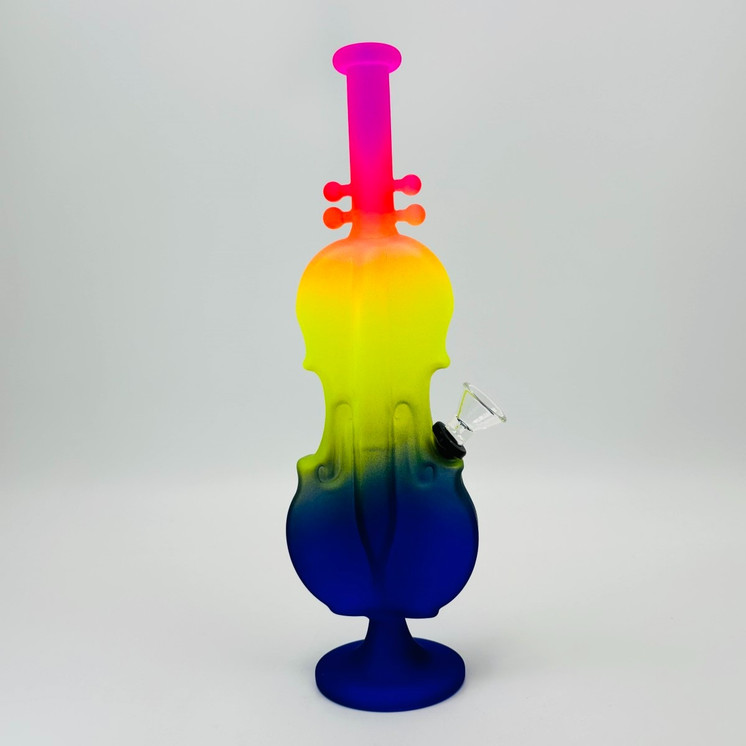 Violin Waterpipe - 11.5 Inch - Assorted Colors - Price Per Piece