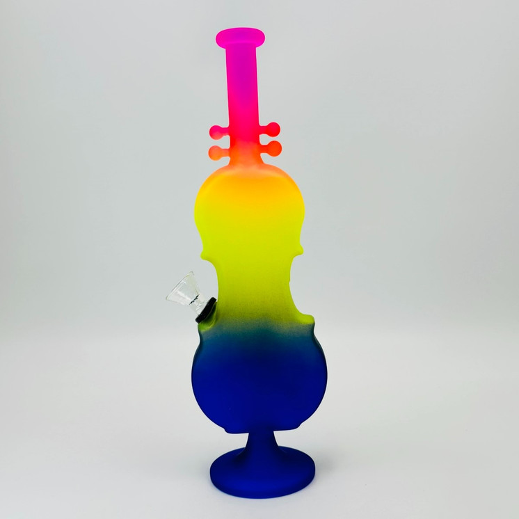 Violin Waterpipe - 11.5 Inch - Assorted Colors - Price Per Piece