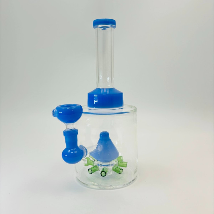 Pyramid Showerhead Perc Waterpipe - 10 Inch - RH-292