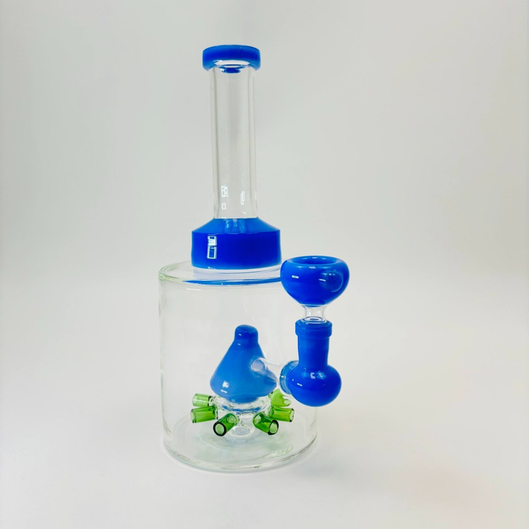 Pyramid Showerhead Perc Waterpipe - 10 Inch - RH-292