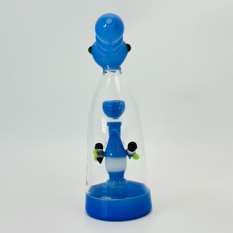 Fancy Waterpipe with Bee Showerhead Perc - 10 Inch - RH-294