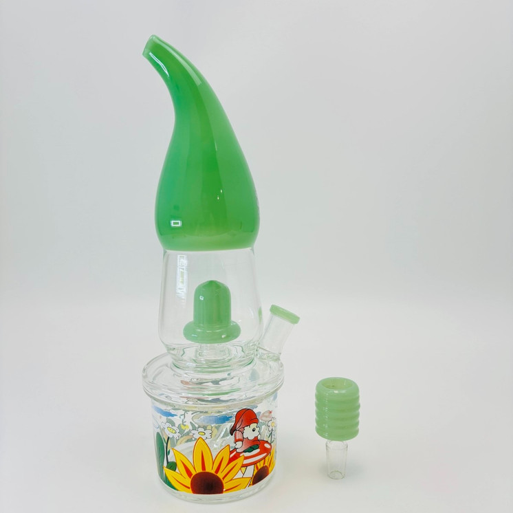 Fancy Waterpipe with UFO Perc - 11 Inch - RH-299
