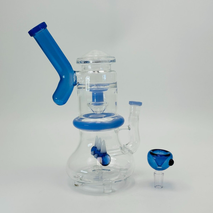 UFO Waterpipe with Dual Perc - 9 Inch - RH-306