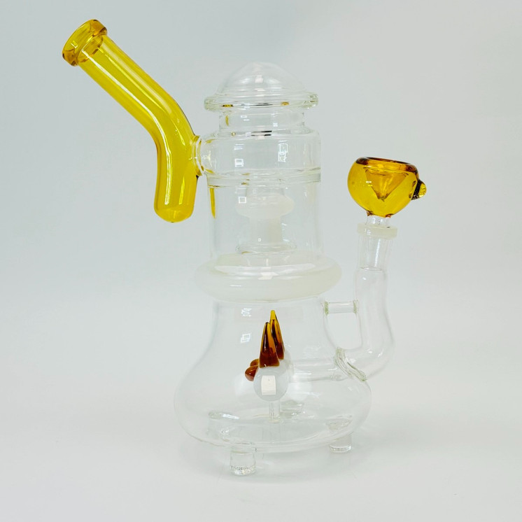 UFO Waterpipe with Dual Perc - 9 Inch - RH-306