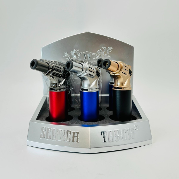 Scorch Torch Powerful Ray Gun Torch - 45 Degree - 6 Counts Per Display - Assorted Design - 61566