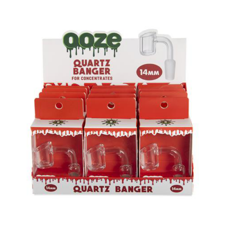 Ooze Quartz Banger - 14mm - 12 Counts Per Display