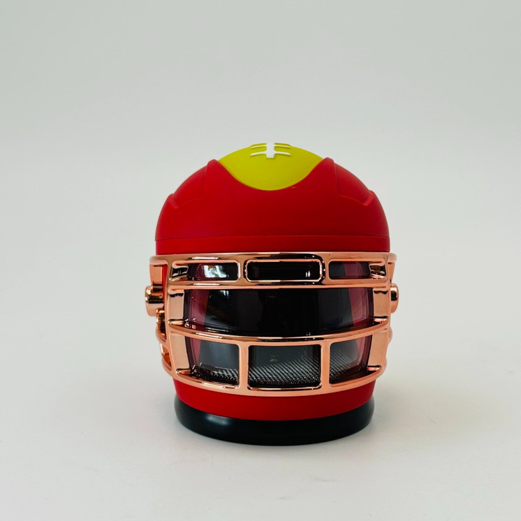 Rugby Helmet Grinder - 63mm - 4 Parts - Assorted - TVG8 