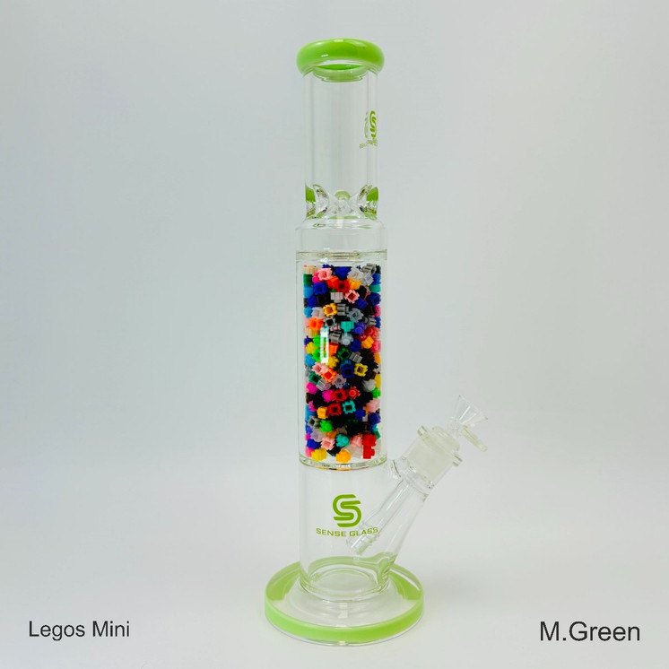 Sense Glass Straight Waterpipe - 15.5 Inch