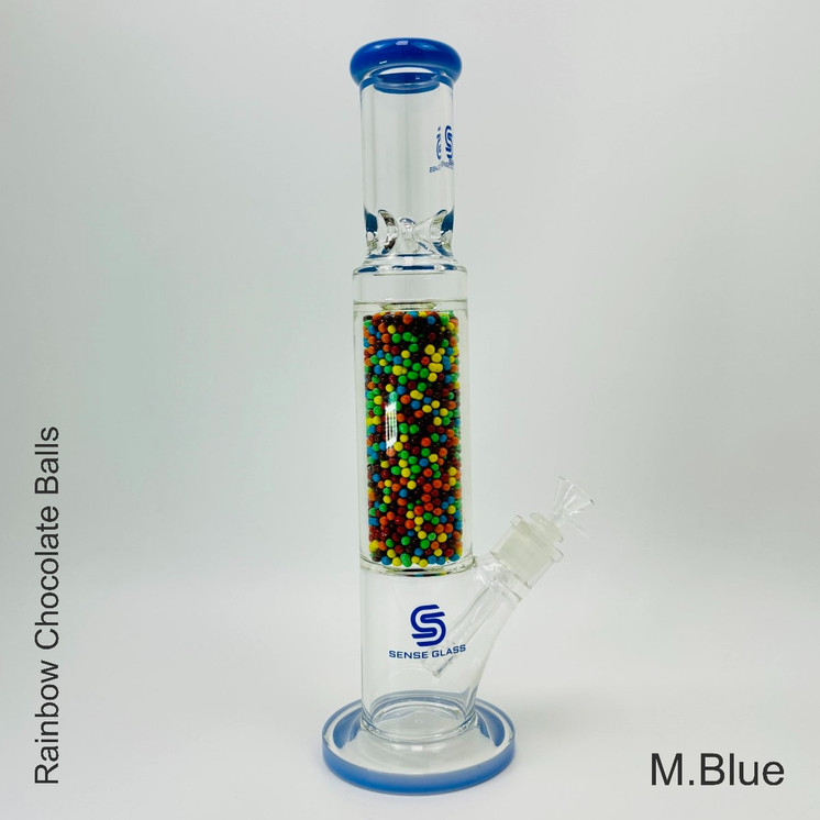 Sense Glass Straight Waterpipe - 15.5 Inch