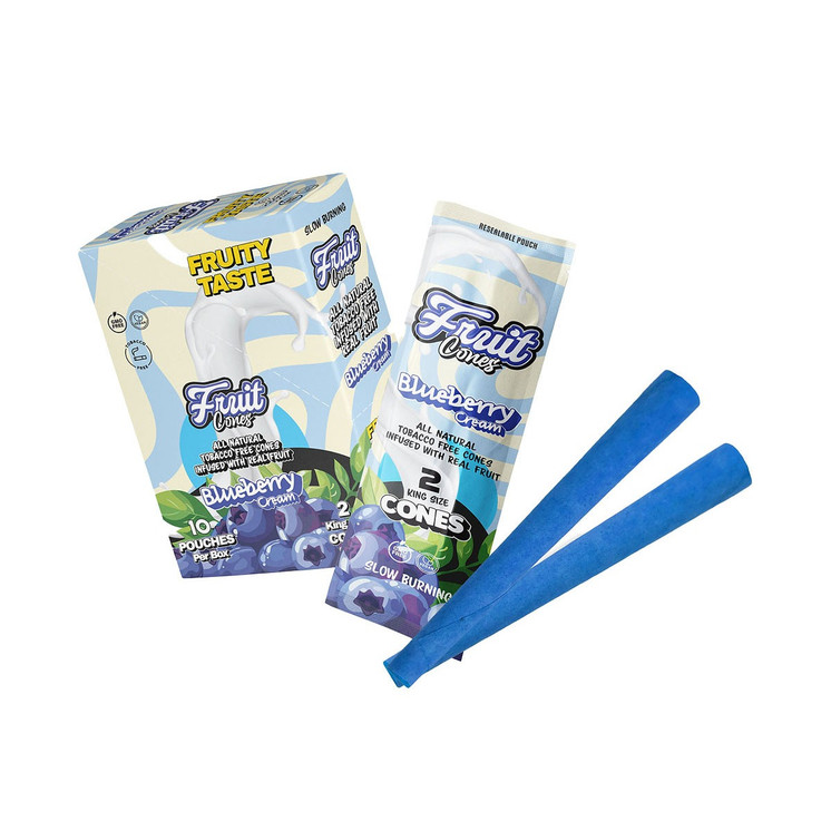 Fruit Cones King Size - 2 Counts Per Pack - 10 Packs Per Box