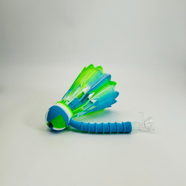Silicone Badminton Waterpipe - 6 Inch - WPYHS69 - Assorted Colors