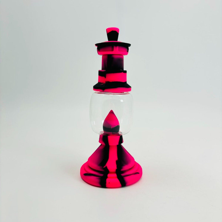 Silicone Barn Lantern Waterpipe - 9 Inch - WPYHS73 - Assorted Colors