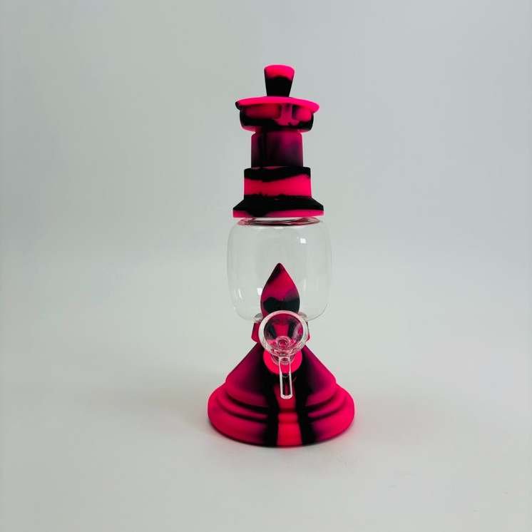 Silicone Barn Lantern Waterpipe - 9 Inch - WPYHS73 - Assorted Colors