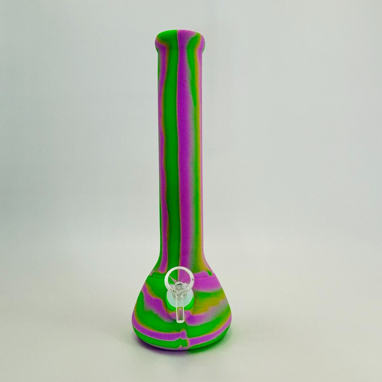 Silicone Beaker Waterpipe - 13.5 Inch - WPYHS68 - Assorted Colors