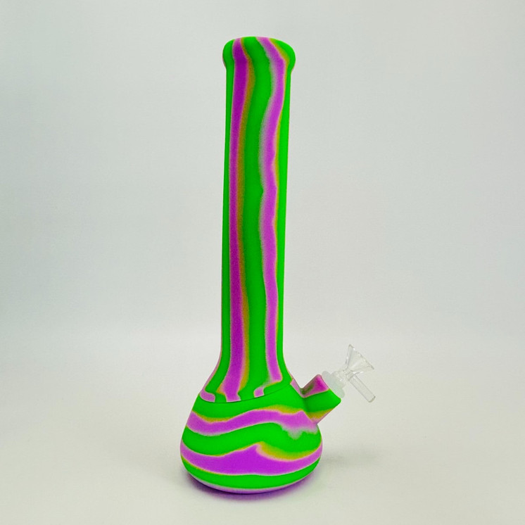 Silicone Beaker Waterpipe - 13.5 Inch - WPYHS68 - Assorted Colors