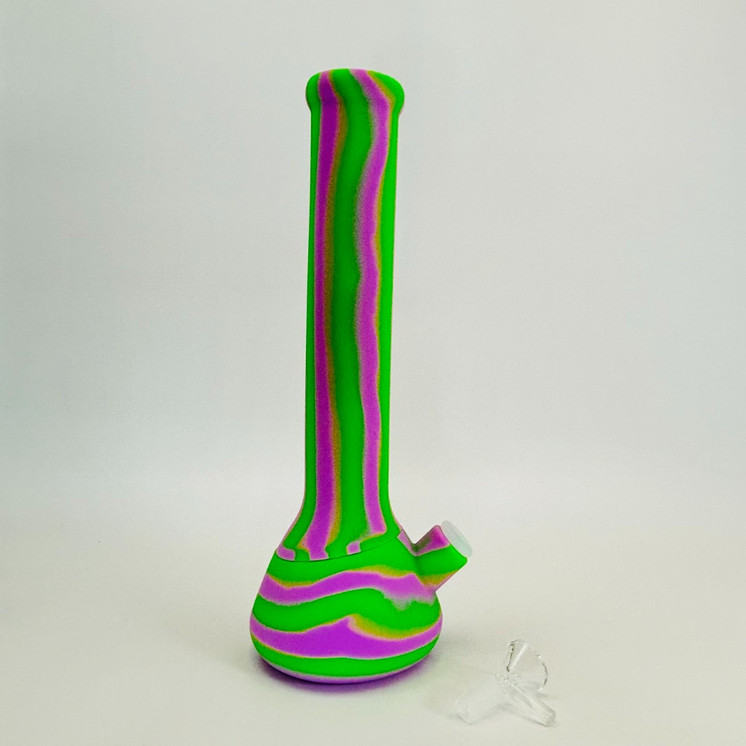 Silicone Beaker Waterpipe - 13.5 Inch - WPYHS68 - Assorted Colors
