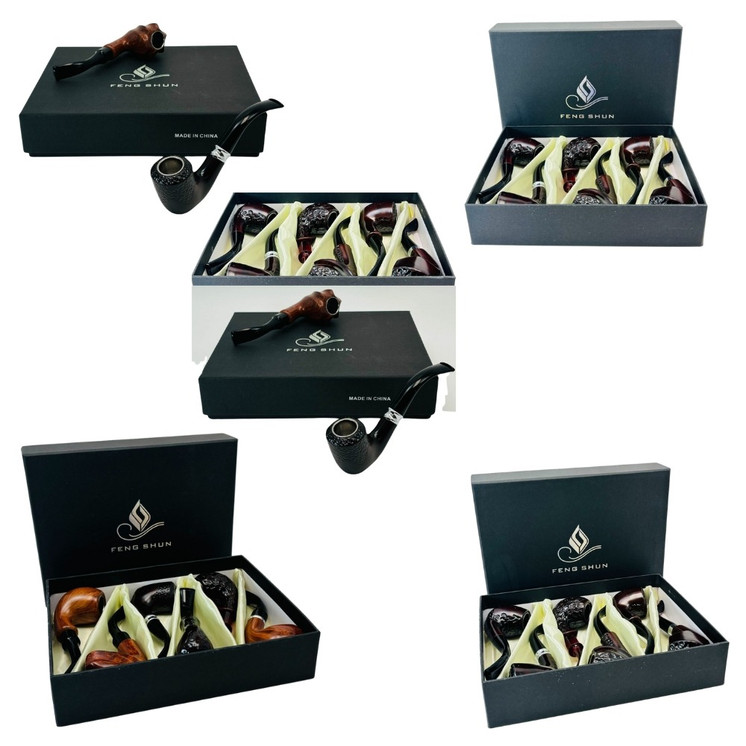 Feng Shun Elegant Wood Pipe - 6 Counts Per Display