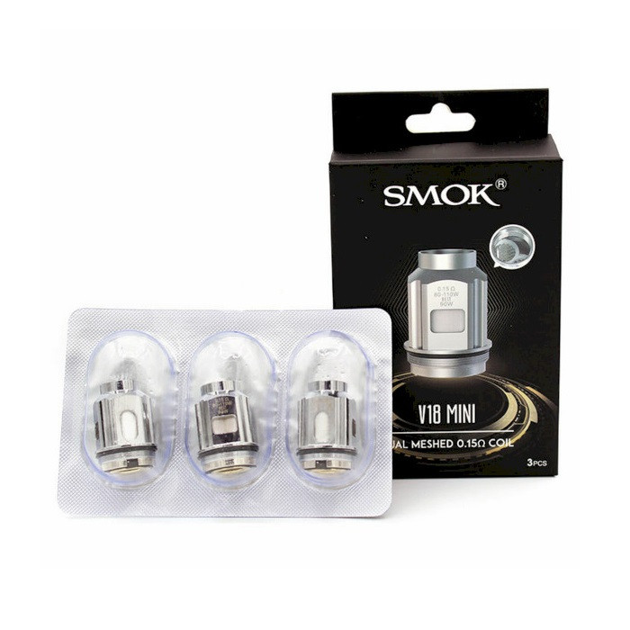 Smok V18 Mini Dual Mesh Coils 0.15 Ohm - 3 Counts Per Pack