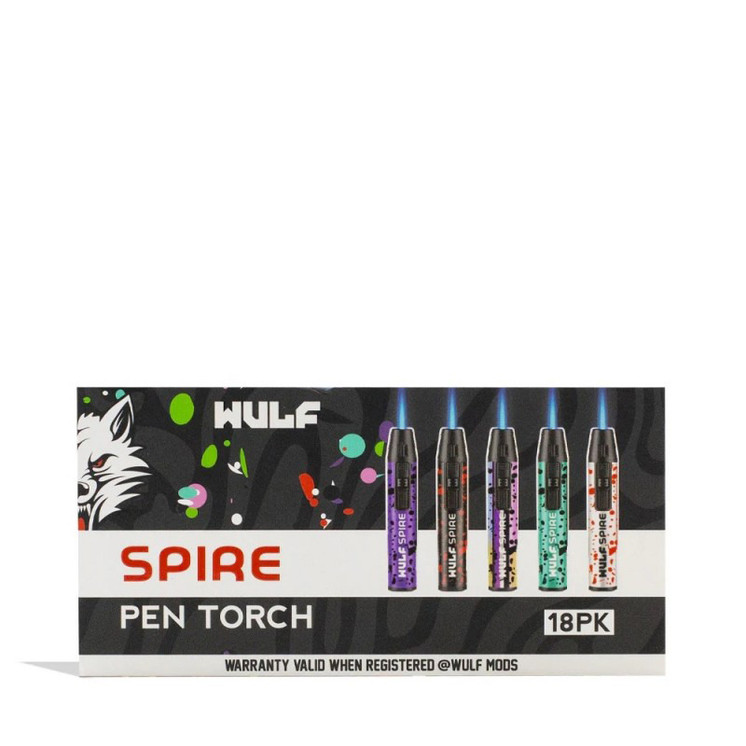 Wulf Spire Pen Torch - Assorted Color - 18 Counts Per Display