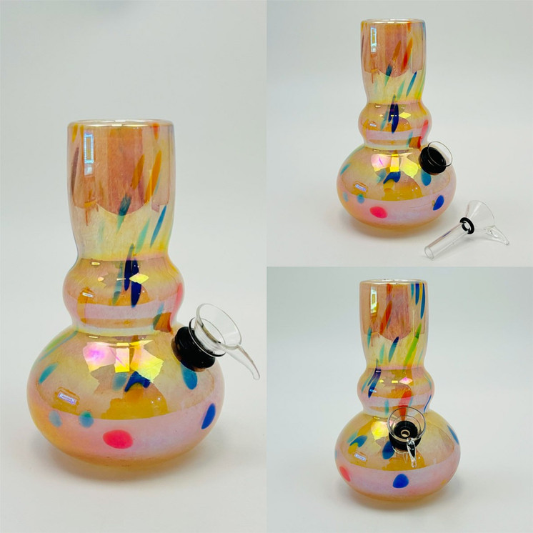 WPRT4 Glass Waterpipe - 6 Inch - Ray-K-1