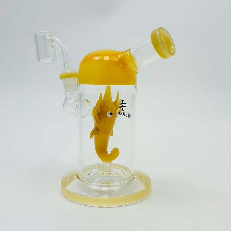 Helios Glass Waterpipe 7 Inch - Elephant Shower Perc