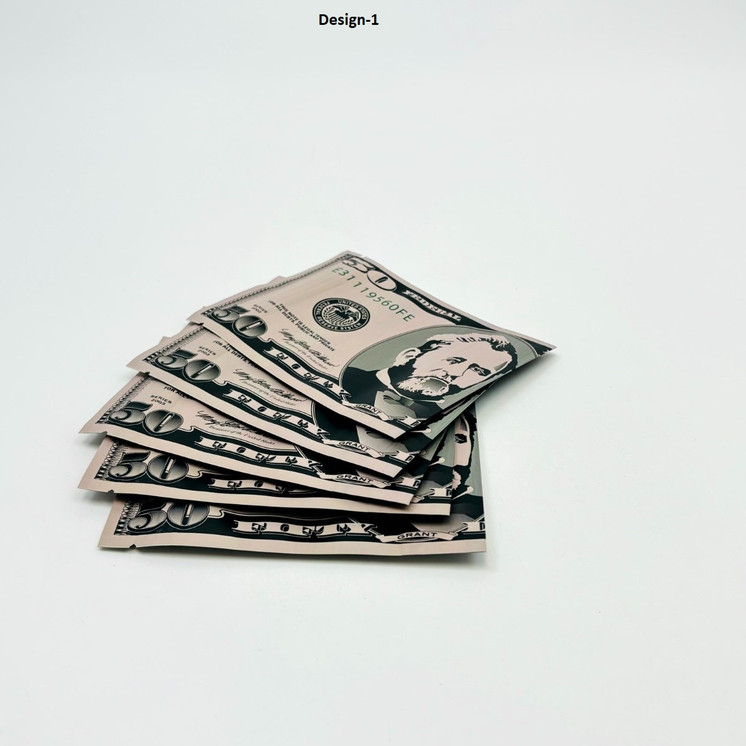 $Money$ Baggies - 3.5 Gram - 1/8 Oz - 50 Counts Per Pack 