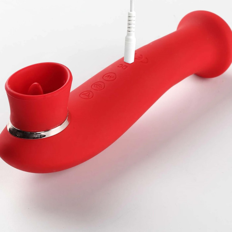 Maia Destiny Adult Toy - Vibrator - Suction Wand - Red
