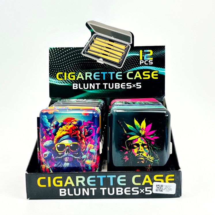 Blunt Tubes Cigarette Case - X5 - 78mm - 12 Counts Per Display - Assorted