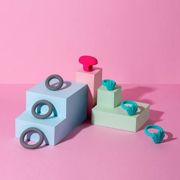 Maia Hazey Adult Toy - Pot Leaf - 3 Silicone Ring Set