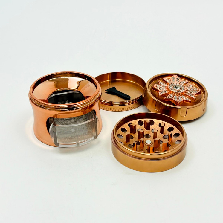 Hipster Grinder With Fan Hypnosis Blade - 50mm - 4 Parts - TO-022