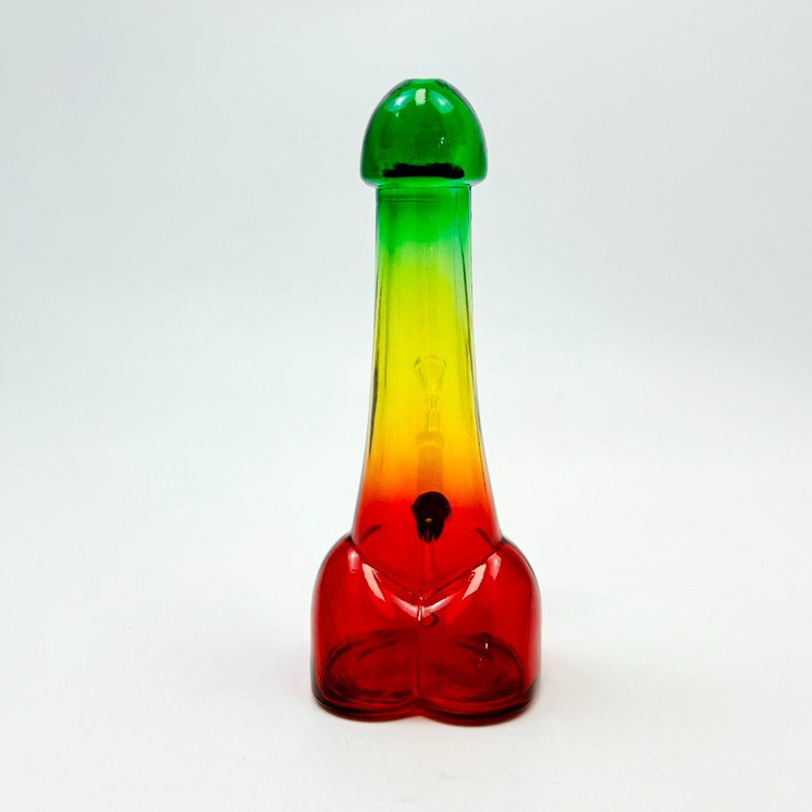 Dildo Rasta Waterpipe - Bubbler - 8 Inch  - Assorted - WPTV2