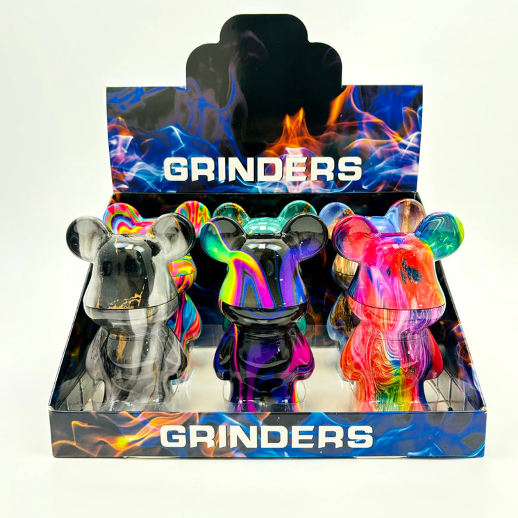 Bear Grinder - 52mm - 4 Parts - Assorted - TVG16 - Price Per Piece