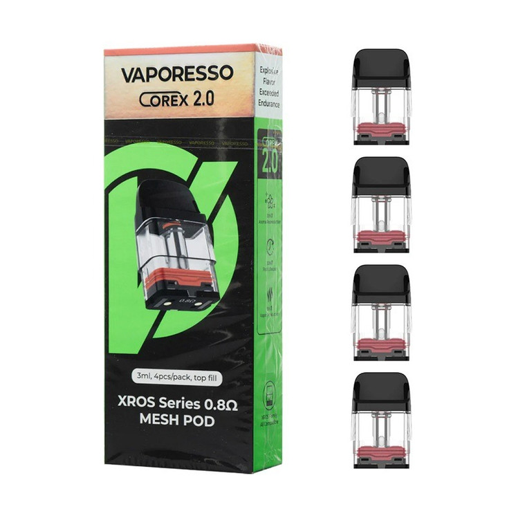 Vaporesso Xros Series Mesh Pod - 3ml - Top Fill - 4 Counts Per Pack