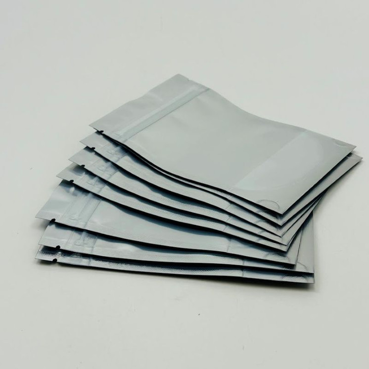 Mylar Baggies - Black-Clear - 3.5" Inches X 5" Inches - 3.5 Grams - 50 Per Pack - 1/8 Oz