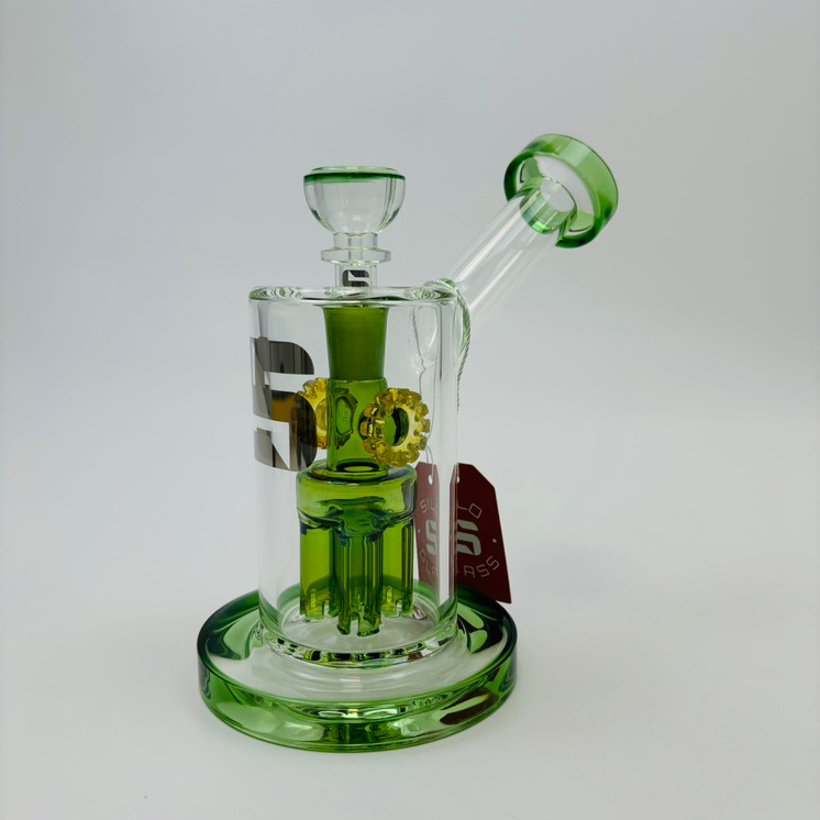 Silo Glass The Wheel Perk Waterpipe - 6.5 Inch - AL6031