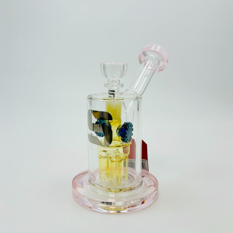 Silo Glass The Wheel Perk Waterpipe - 6.5 Inch - AL6031