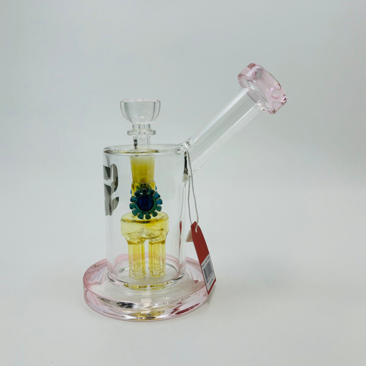 Silo Glass The Wheel Perk Waterpipe - 6.5 Inch - AL6031
