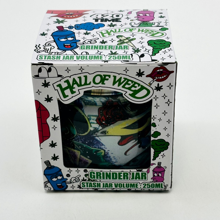 Hall of Weed Biodegradable Grinder and Stash Jar